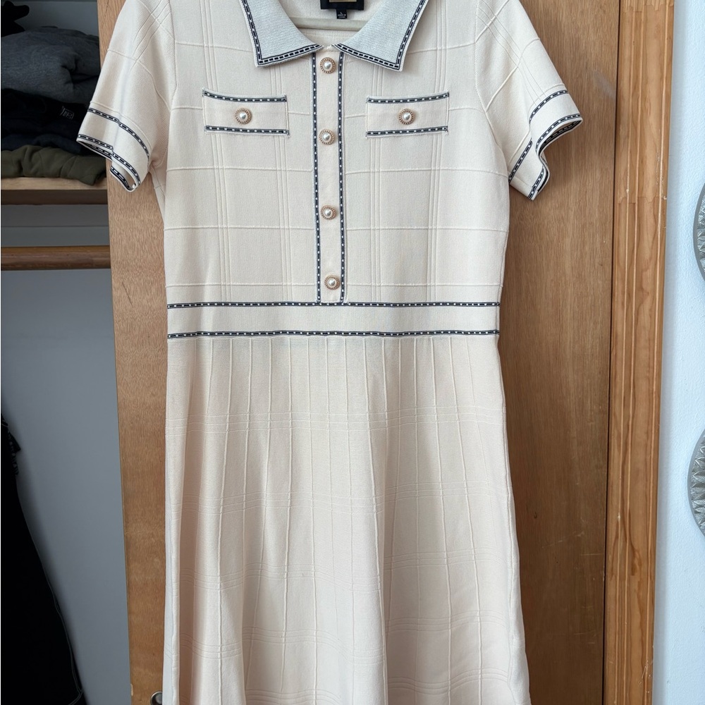 Alexia Admor Cream Knit Dress